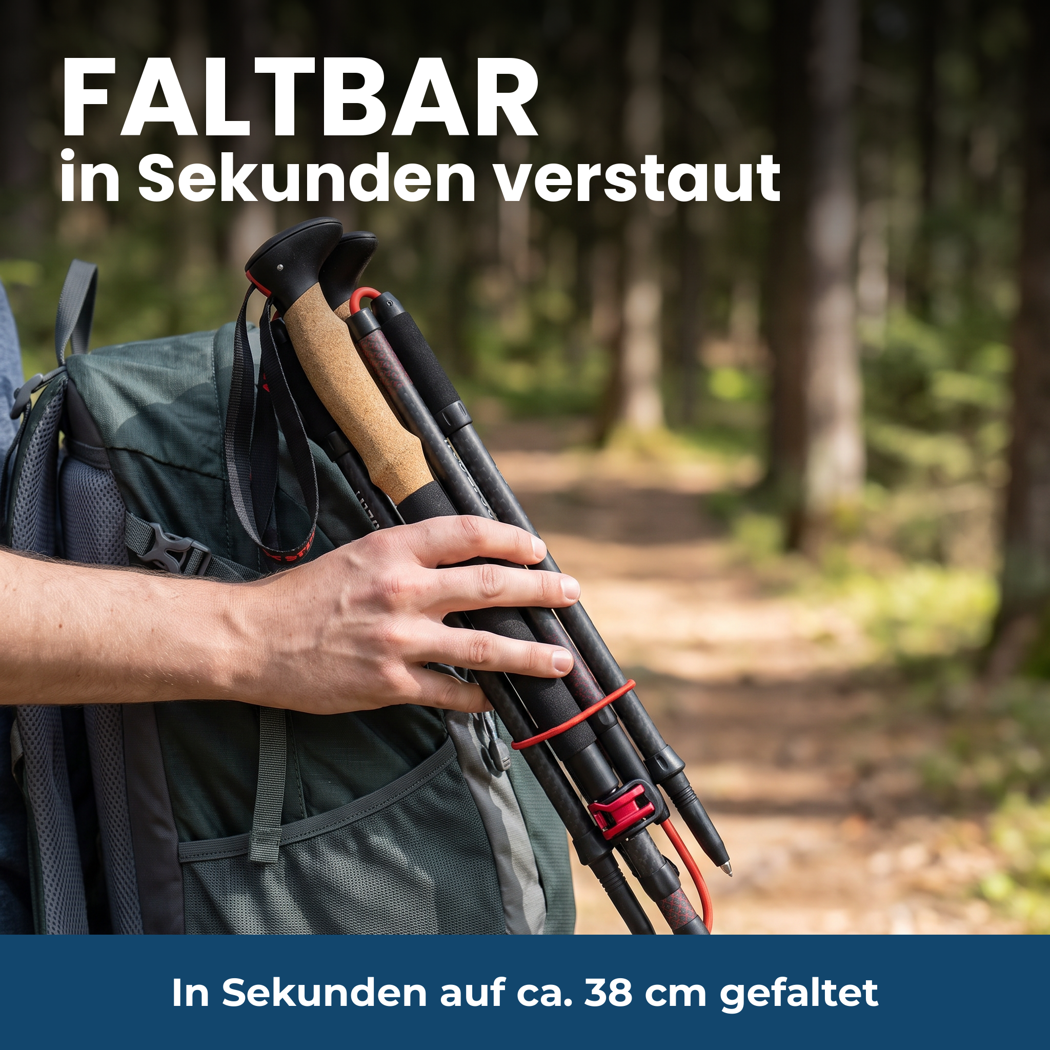 Faltbare Wanderstöcke – in Sekunden verstaut