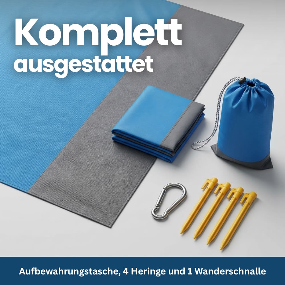 Sand-Resistant & Waterproof Beach and Picnic Blanket