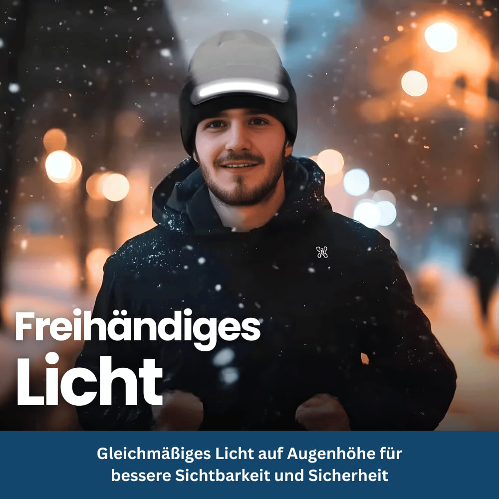 BeamTune – Beanie with Headlamp & Bluetooth Music Function