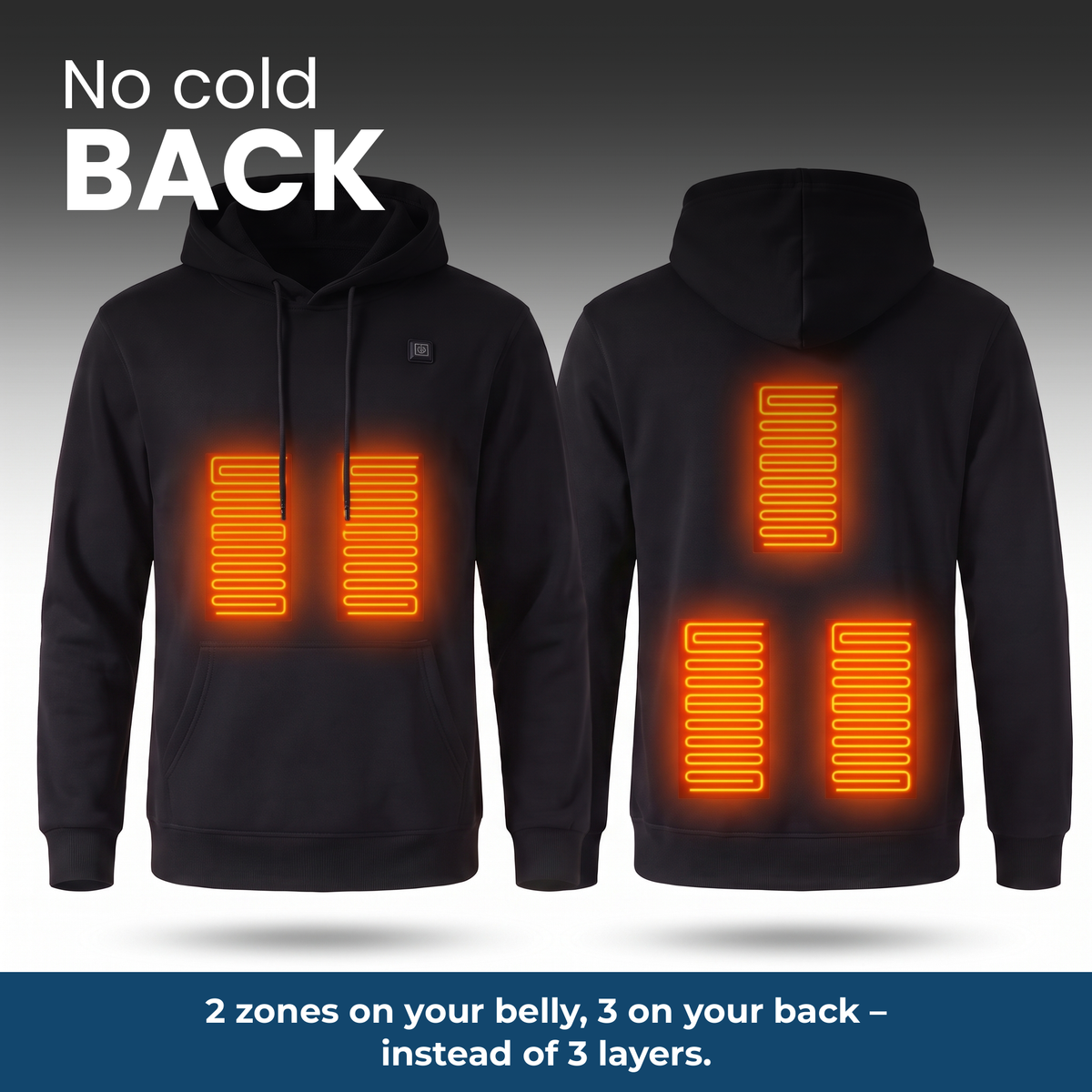 CozyHeat Heated Hoodie – 5 heating zones