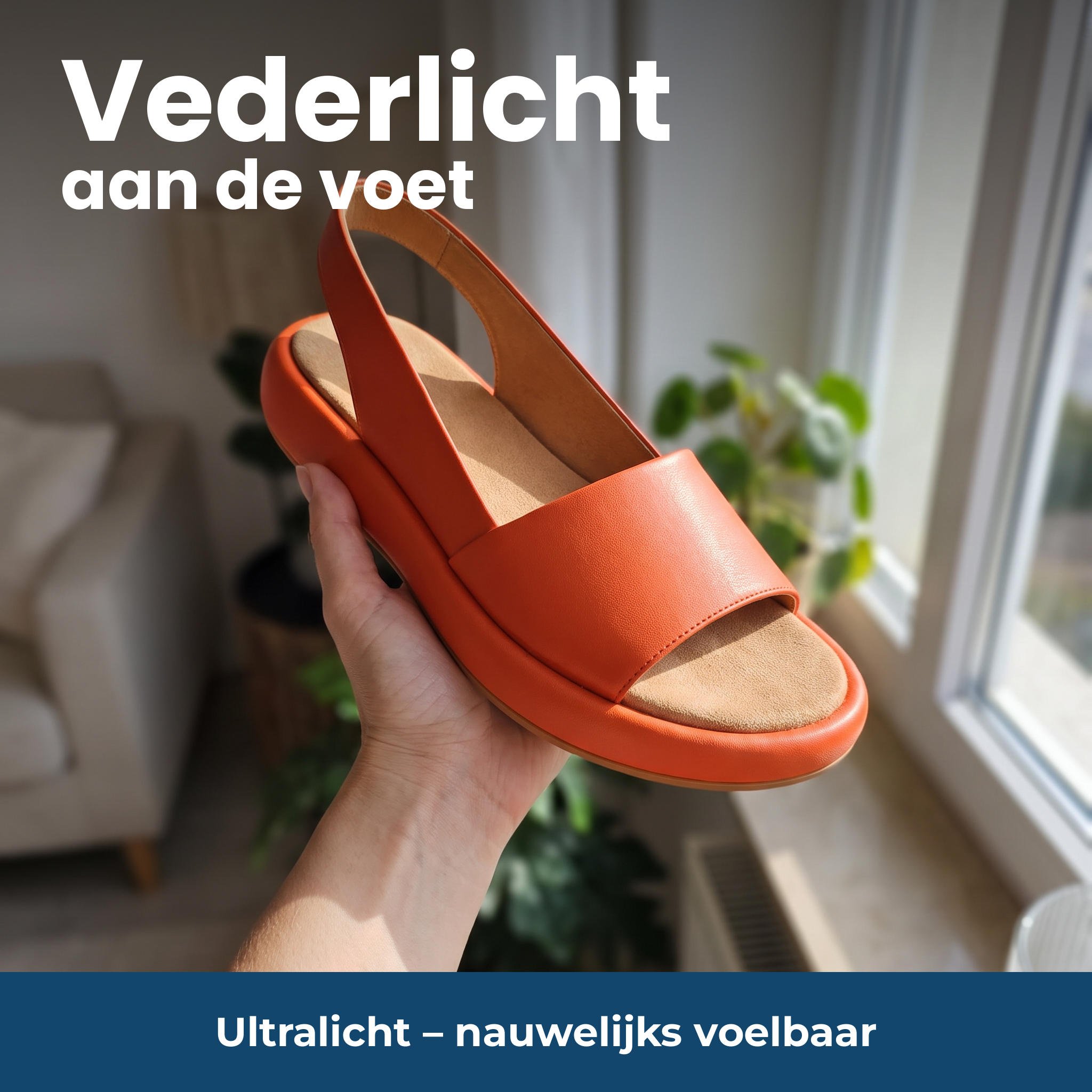 Vederlicht aan de voet – Ultralicht – nauwelijks voelbaar