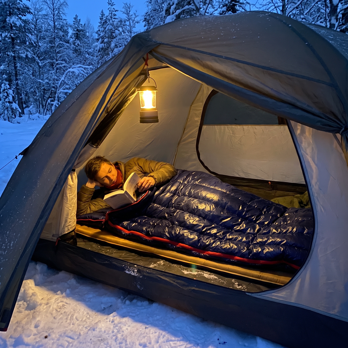 ThermoComfort Schlafsack – Wintercamping im Zelt