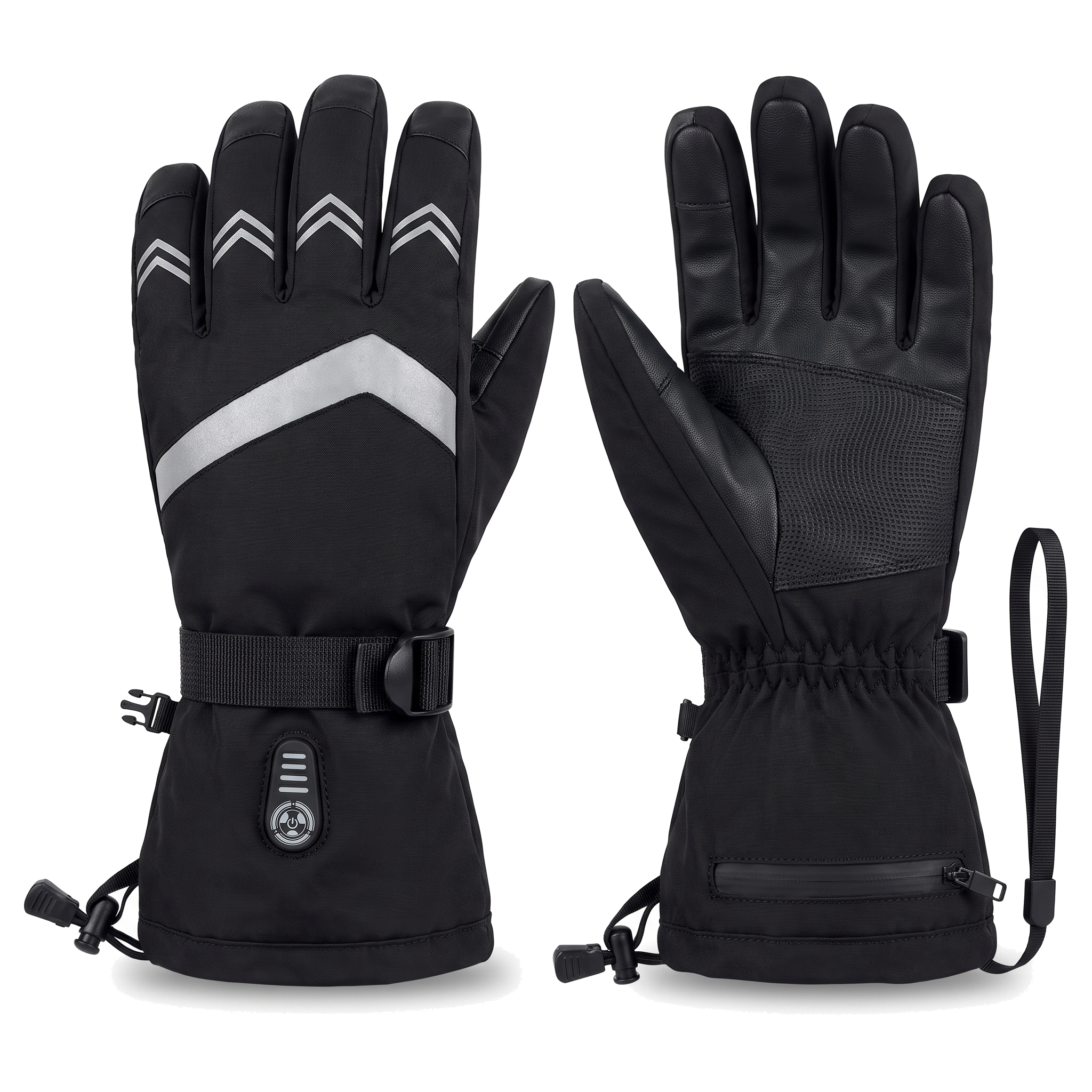 ThermoHand PRO beheizbare Handschuhe – glattes Paar auf Weiß