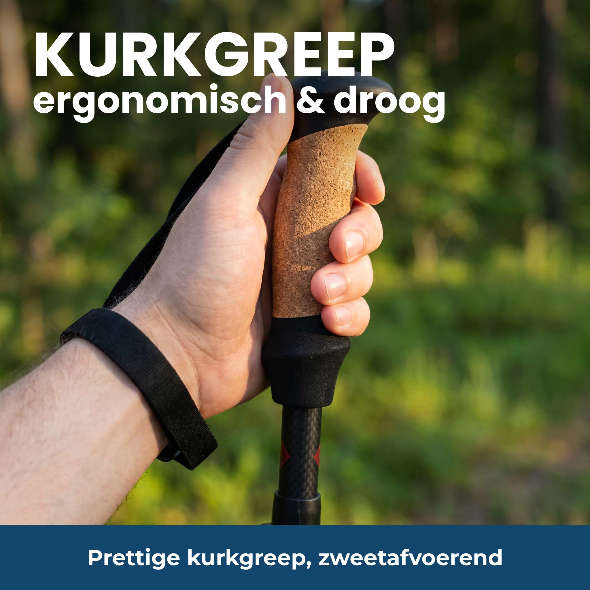Ergonomische kurkgreep